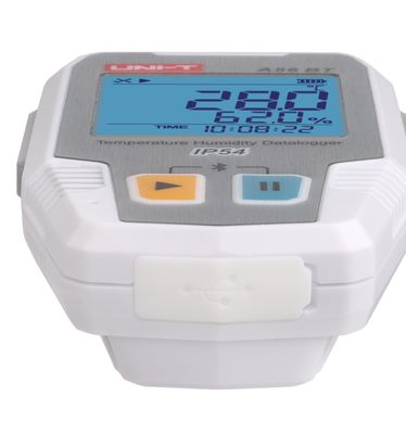 UNI-T A56 BT High Precision IP54 Temperature Humidity Datalogger with Automatic Recording and LED Alarm