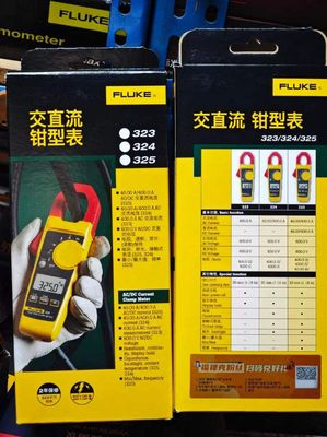 For Fluke 325 Professional Clamp Meter Measures 400A AC/DC True-RMS Frequency Continuity Diode Parameters with Temperature