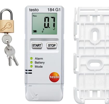 Original and New Testo 184 G1 - Temperature, Humidity and Shock USB Transport Data Logger