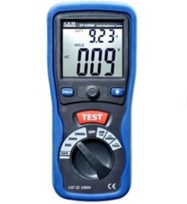 CEM DT-5300B Earth Resistance Tester Meets IEC10101 CATIII 1000V High Accuracy 0.01 AC750V/DC1000V Blue