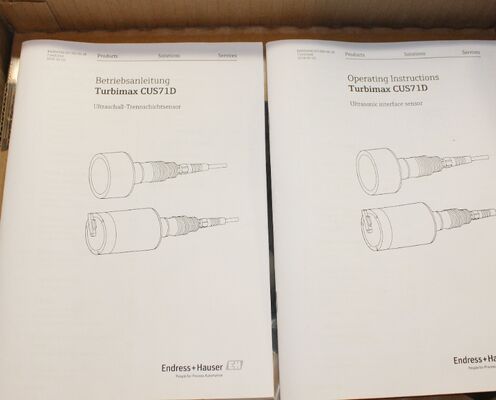 Endress +Hauser Ultrasonic interface sensor Turbimax CUS71D CUS71D-AA1A,Memosens immersion sensor for sedimentation tanks in water, wastewater and utilities