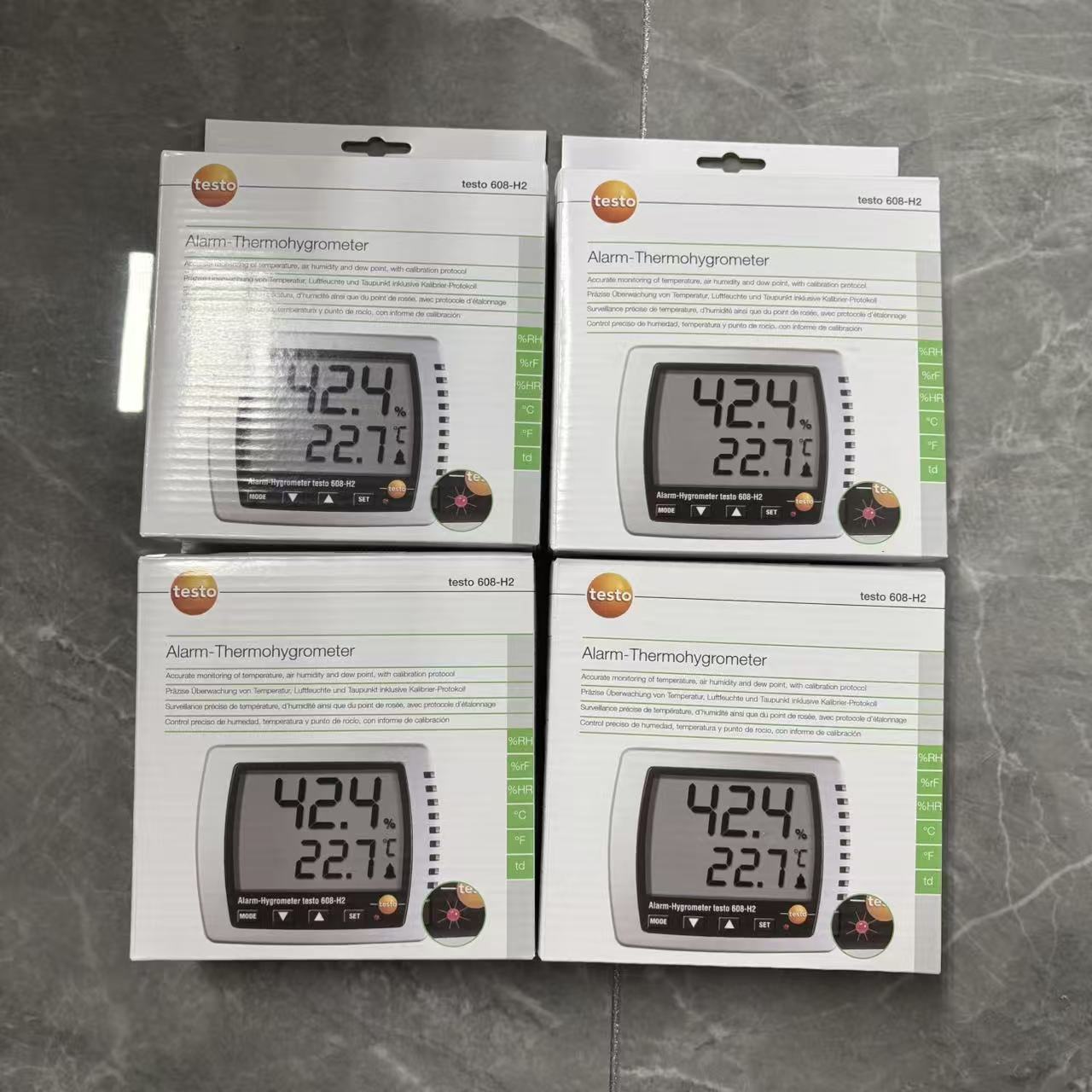 608h2 Testo 608-H2 Thermal Hygrometer with -40 to +70 °C Range, ±0.5 °C ...