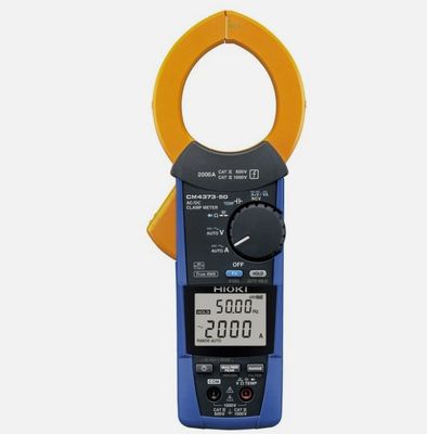 Hioki CM4373-50 True RMS Clamp Meter with 2000 A AC/DC Range IP54 Enclosure and 600 V CAT IV Safety Rating