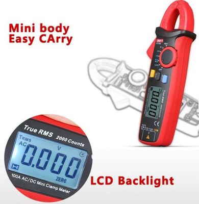 UNI-T UT201 Plus AC/DC Voltage Clamp Meter Multimeter True RMS 600A 28mm Clamp Opening 300V CAT IV LCD