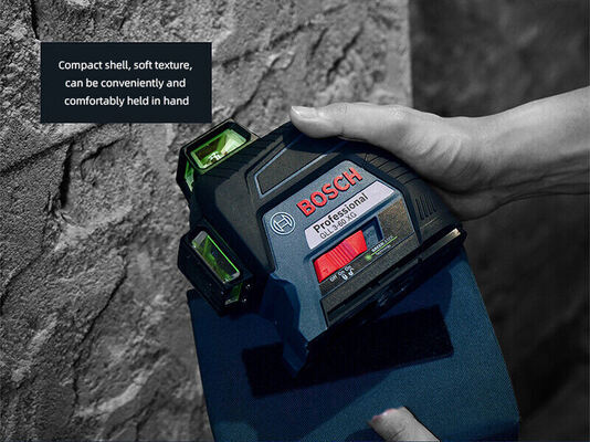 Original laser level GLL3-60XG, GLL30G - three-line automatic leveling device with green laser line projection - can be mounted on the wall